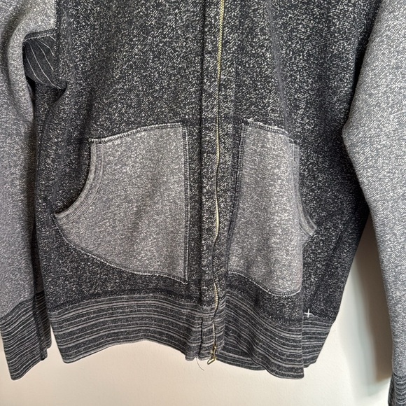 Wings + Horns Gray Zip Up Hoodie Size Large - Picture 3 of 8